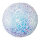 Bauble with hanger made of styrofoam - Material: sparkling - Color: white/iridescent - Size: Ø 10cm