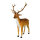 Reindeer made of plastic & fake fur - Material: multi-part - Color: brown - Size: 174x35x130cm