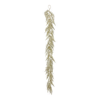 Fern garland glitter - Material: made of plastic - Color: light gold - Size: 180cm