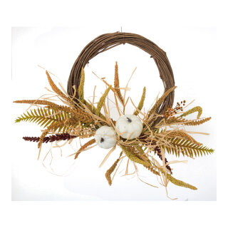 Wheat wreath natural material - Material:  - Color: natural - Size: Ø 60cm