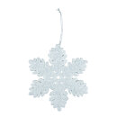 Snowflake with hanger - Material: made of plastic -...