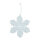 Snowflake with hanger - Material: made of plastic - Color: white - Size: Ø 15cm