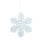 Snowflake with hanger - Material: made of foam - Color: white - Size: Ø 21cm