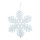 Snowflake with hanger - Material: made of foam - Color: white - Size: Ø 26cm