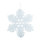 Schneeflocke mit Hänger, aus Schaumstoff     Groesse:Ø 35cm    Farbe:weiß