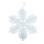 Snowflake with hanger - Material: made of foam - Color: white - Size: Ø 47cm