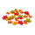 Small maple leaves 48 pcs. in polybag - Material:  - Color: orange/natural - Size: 8x8cm
