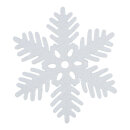 Snowflake glittered with hanger - Material:  - Color:...