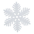 Snow flake glittered with hanger - Material:  - Color:...