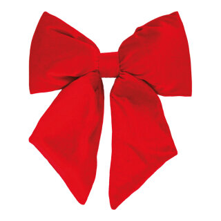 Samtschleife      Groesse: 30x40cm    Farbe: rot