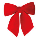 Velvet bow  - Material:  - Color: red - Size: 40x45cm