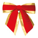 Samtschleife mit goldenem Rand     Groesse: 40x45cm...