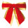 Samtschleife mit goldenem Rand     Groesse: 40x45cm    Farbe: rot/gold