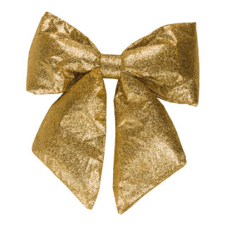 Glitter-Schleife      Groesse: 30x40cm    Farbe: gold