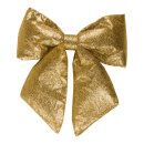 Glitter-Schleife      Groesse: 30x40cm    Farbe: gold