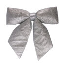 Glitter-Schleife      Groesse: 40x45cm    Farbe: silber