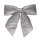 Glitter-Schleife      Groesse: 40x45cm    Farbe: silber