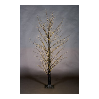 LED-Baum mit 1.300 LEDs, 3-teilig, mit IP44 Trafo, 24V, mit Standfuß     Groesse: 180cm, Ø80cm    Farbe: schwarz