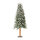 Pine tree slim with metal foot - Material: snowed 395 tips - Color: green/white - Size: 120cm X Ø50cm