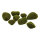 Moss stones 8 pcs.     Size: 8-10cm    Color: green