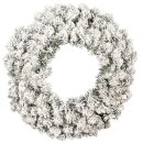 Noble fir wreath snowed with 300 tips - Material:  -...