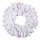 Noble fir wreath with 180 tips - Material: flame retardant - Color: white - Size: Ø 60cm