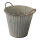 Bucket with handle - Material:  - Color: grey - Size: Ø 25cm