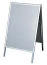 A1 A-board foldable double-sided - Material: 25mm mitred profile - Color: silver - Size: 61x75x100cm