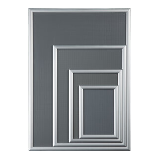 A3 Snap frame EasyFix 25mm mitred profile - Material: back-side glue strips for fixing - Color: silver - Size: 3x33x44cm