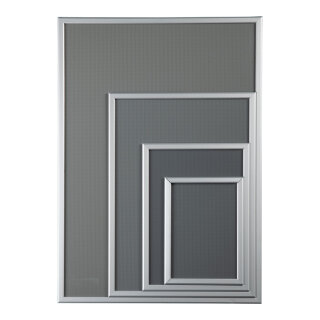 A2 Snap frame Basic 20mm mitred profile - Material: screws & dowels included - Color: silver - Size: 3x45x63cm