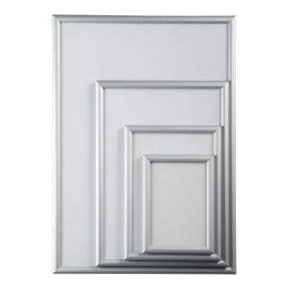 A2 Snap frame waterproof 25mm mitred profile - Material: screws & dowels included - Color: silver - Size: 3x45x63cm