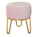 Velvet chair 3-legged - Material:  - Color: rose/gold -...