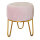 Velvet chair 3-legged - Material:  - Color: rose/gold - Size: 30x30x35cm