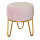 Samthocker 3-beinig     Groesse: 30x30x35cm    Farbe: rosa/gold