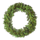 Noble fir wreath PE/PVC-mix 448 tips - Material: flame...