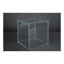 Acrylic raffle box with removable backside 30x30x30cm...