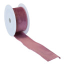 Samtband,  Größe: L=8m Farbe: pink   #