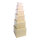 Gift boxes square 6 pcs./set - Material:  - Color: light brown - Size: größte Box:18x18x13cm