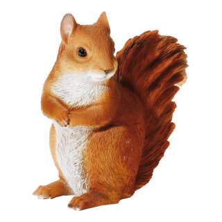 Squirrel made of resin - Material: weatherproof - Color: brown - Size: 31x18x33cm