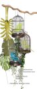 Bird Cage XXL Ø100cm, Height: 130cm Color: Black