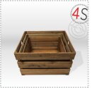 Holzkistenset 3 Stück/Set 55x45x35cm, 50x40x30cm, 45x35x25cm