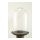 Dome with base 2-parted, made of plastic     Size: H: 35cm, Ø 20cm    Color: clear/black