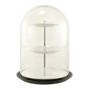 Glocke mit Sockel inklusive Etagere, 3-teilig, aus...