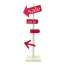 SALE-sign 6-parted made of wood - Material:  - Color:...