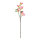 Flowering cherry twig with blossoms & leaves     Size: 70cm    Color: pink/brown