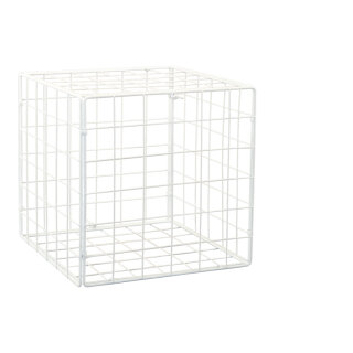 Metal cube foldable     Size: 30x30x30cm    Color: white