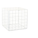 Metal cube foldable     Size: 30x30x30cm    Color: white