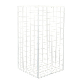 Metal cube foldable     Size: 30x30x60cm    Color: white