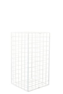 Metallwürfel klappbar     Groesse: 30x30x60cm    Farbe: weiß