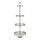 Etagere 4-tire, multi-part, made of aluminum and nickel     Size: H: 166cm, Ø 60cm    Color: silver
